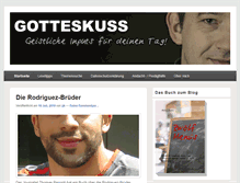 Tablet Screenshot of gotteskuss.ch